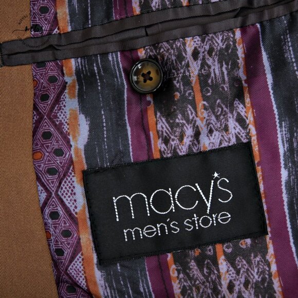 NWOT Tallia Embroidered Blazer Tan Men 40 - Picture 11 of 14